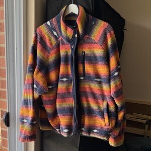 Liv Outdoor Colorful Hiking Sherpa Zipup Jacket Size XL